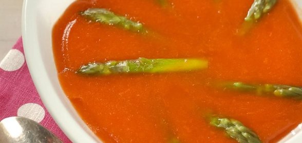 Заливное из перца со спаржей