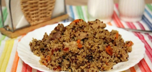 Киноа с мясом