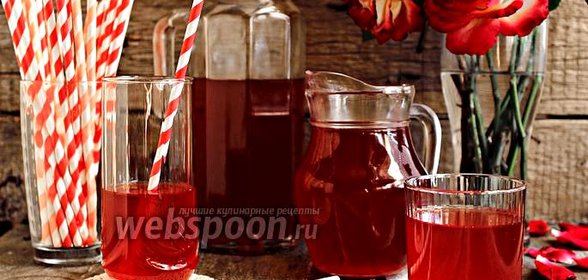 Холодный чай с ревенем и мятой