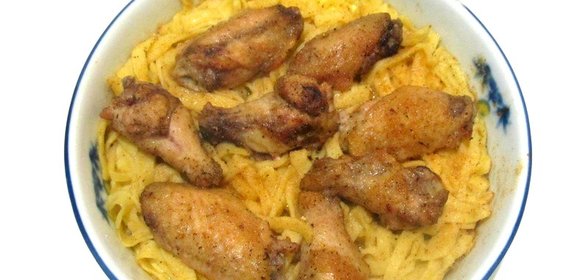 Лапшевик с куриными крылышками