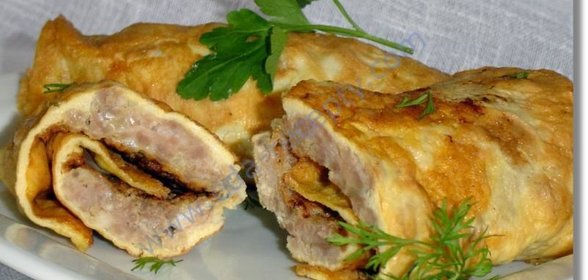 Вертуны - омлет с фаршем