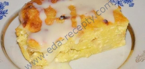 Творожная запеканка с яблоками