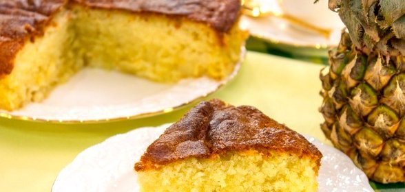 Пирог с ананасами