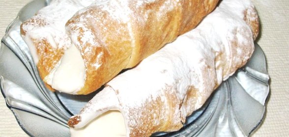 Слоеные трубочки с кремом