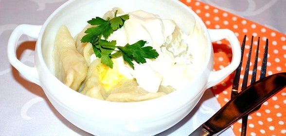 Украинские вареники с курицей