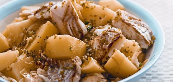 Рагу из картофеля с треской