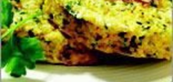 Лепешки из проса с луком и зеленью