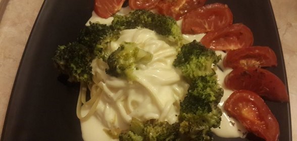 Спагетти с сырным соусом