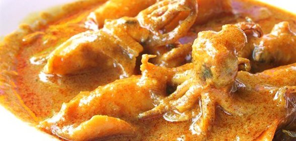 Кальмары в кокосовом молоке