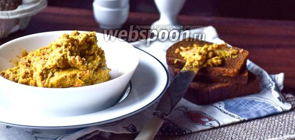 Яичный паштет с печенью трески