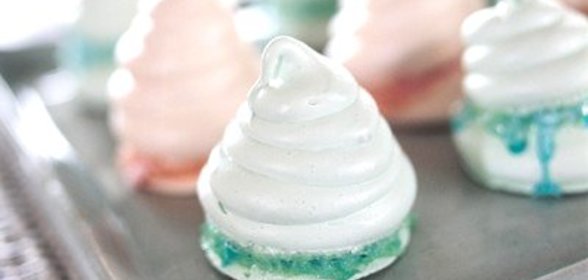 Безе с мятной карамелью