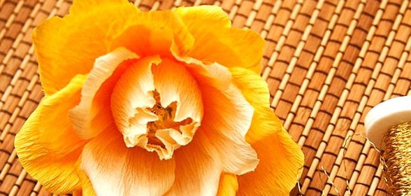 Английская роза из конфет