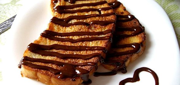 Гренки с шоколадом