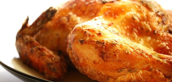 Курица целиком в духовке