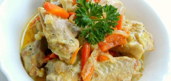Курица в сметанном соусе