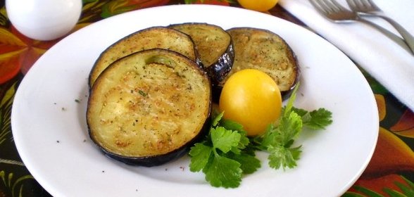 Баклажаны, жаренные кружочками