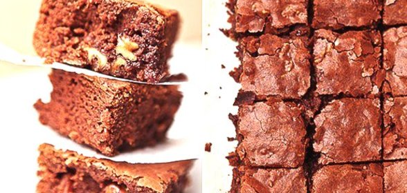 Шоколадные брауни с грецкими орехами