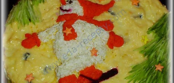 Закусочный торт Снежные виражи