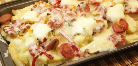 Картофель и сосиски