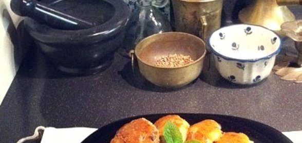 Сконы с курагой, шоколадом и апельсиновой цедрой