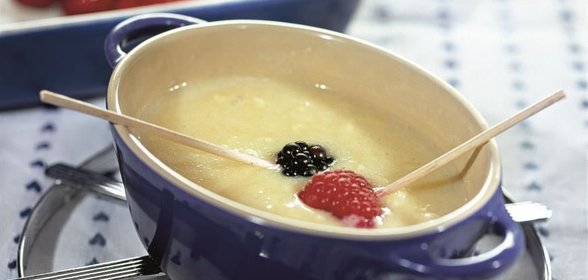 Фондю с белым шоколадом