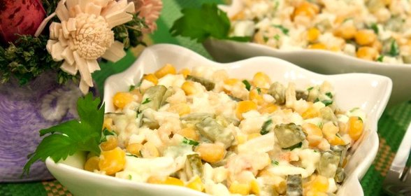 Салат с мясом криля