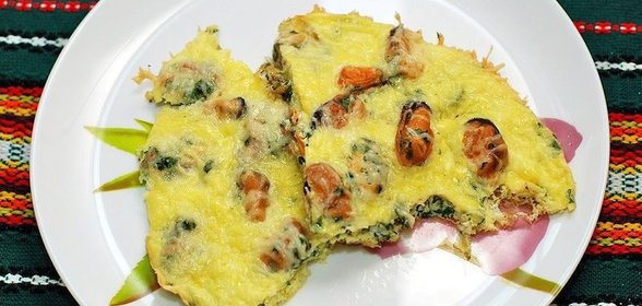 Яичница с мидиями