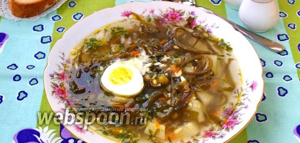 Суп с морской капустой