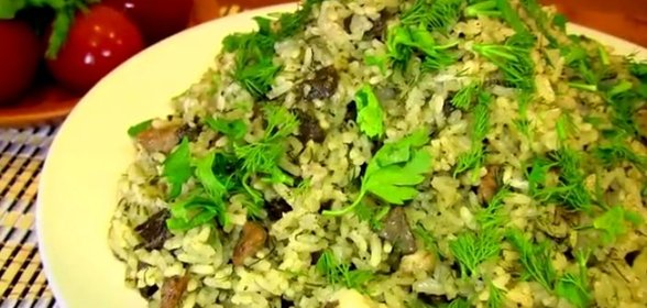 Плов с зеленью