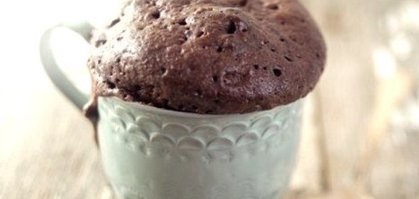 Шоколадный кекс из нутеллы за 3 минуты