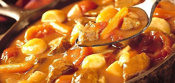 Овощное рагу с куриной печенью