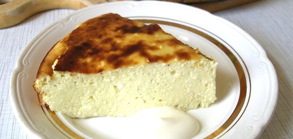 Творожная запеканка с кефиром в духовке