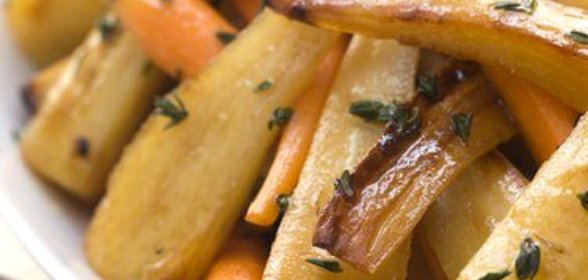 Жареный пастернак с петрушкой