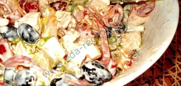 Салат итальянский с гренками