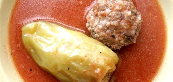 Перец, фаршированный мясом