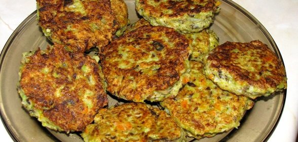 Овощные медальоны с грибами