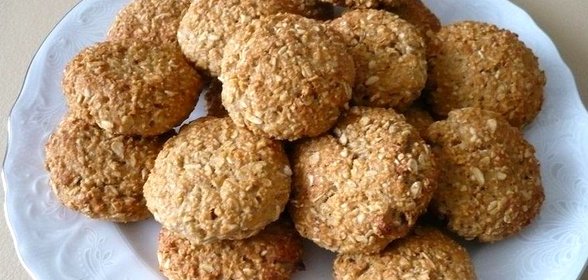 Овсяное печенье с творогом и бананом