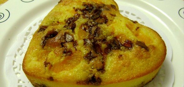 Кукурузный кекс с шоколадом и мандаринами