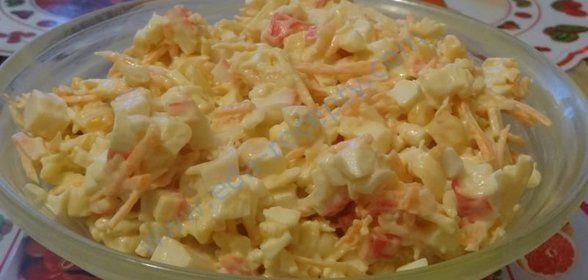 Салат Солнечный краб