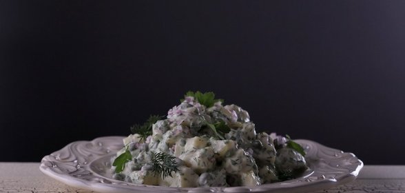 Рождественский картофельный салат