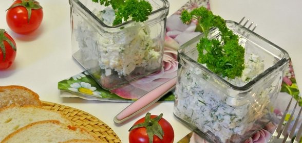 Творог с зеленью