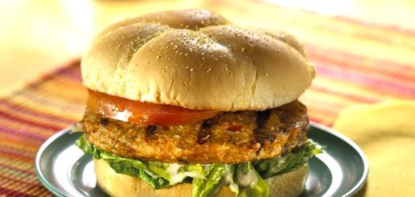 Вегетарианский бургер на скорую руку