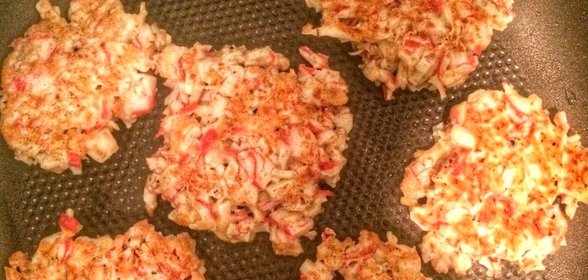 Крабовые оладушки
