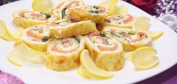 Сырный рулет «Новогодняя сказка»