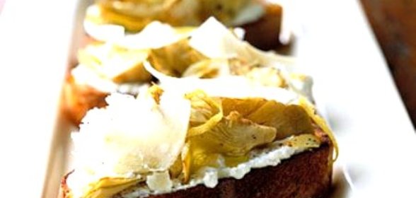 Брускетта с артишоками