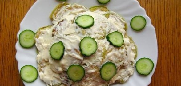 Кабачки под майонезом