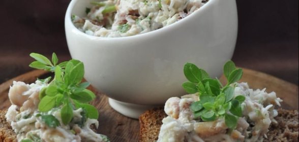 Паштет из сельди горячего копчения