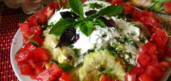 Жареные кабачки Летняя фантазия