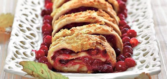 Клюквенный рулет