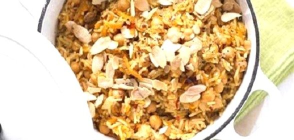 Плов с турецким горошком